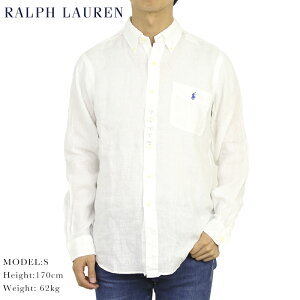 ポロ ラルフローレン ボタンダウン 長袖シャツ クラシックフィット リネン 麻 POLO Ralph Lauren Men’s "CLASSIC FIT" Linen B.D.Shirts US (UPS)