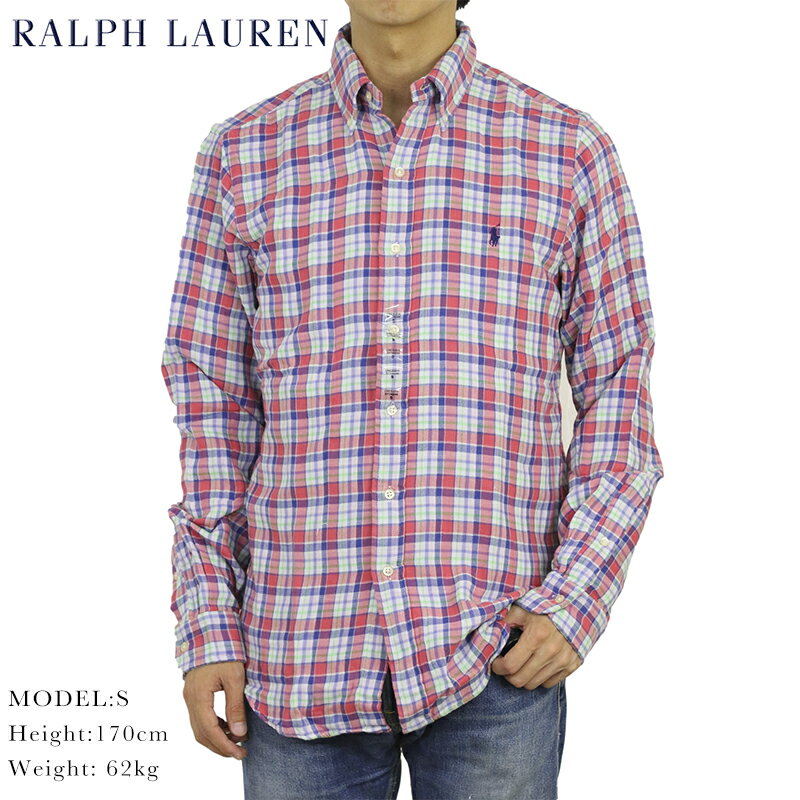 ポロ ラルフローレン ボタンダウン 長袖シャツ クラシックフィット ガーゼフランネルチェック POLO Ralph Lauren Men’s "CLASSIC FIT" B.D.Shirts US