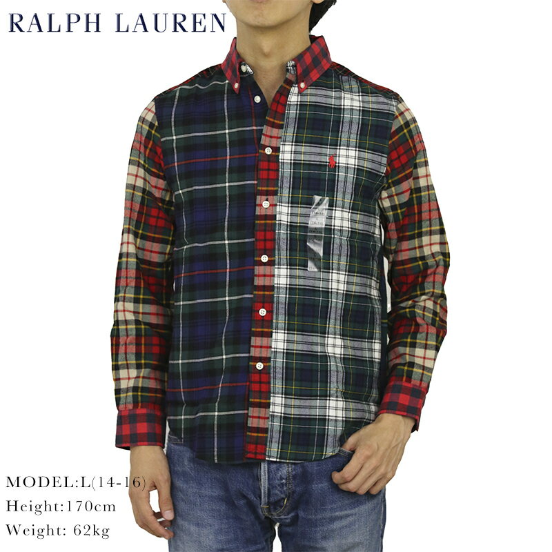 ポロ ラルフローレン ボーイズ ボタンダウン クレイジーパターン 長袖シャツ フランネル POLO Ralph Lauren boy s l/s B.D.Shirts