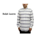 ポロ ラルフローレン メンズ クラシックフィット ボーダー オックスフォード ボタンダウン 長袖シャツ POLO Ralph Lauren Men's