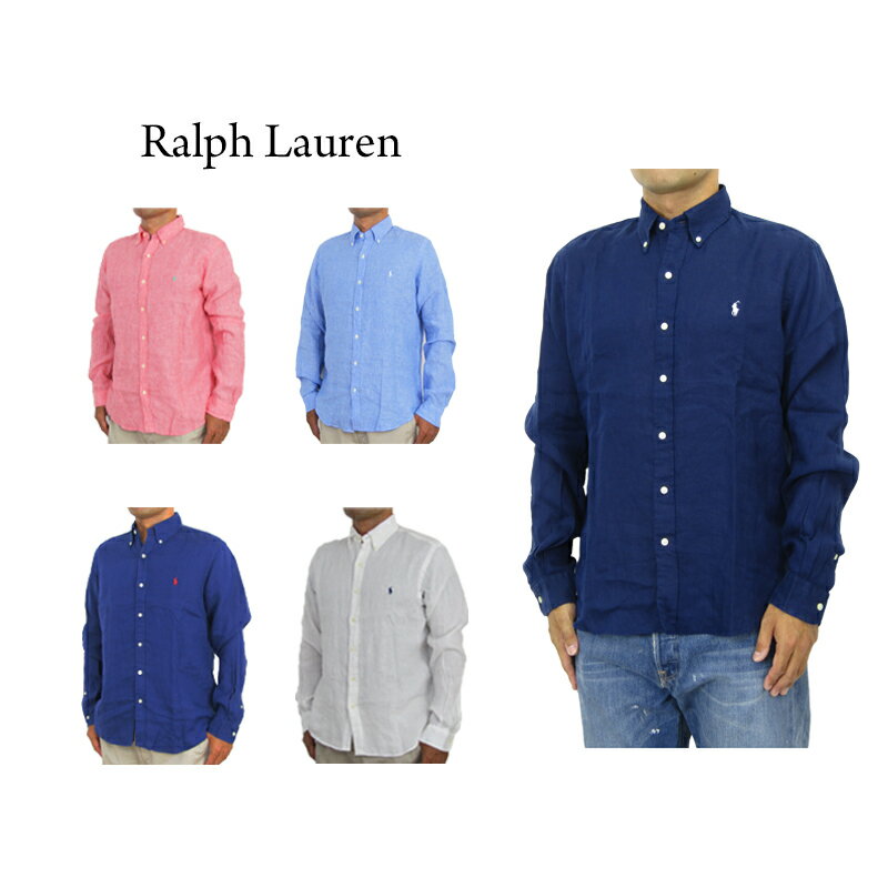 楽天donuts （ドーナッツ）ポロ ラルフローレン 長袖 クラシックフィット リネン 麻 ボタンダウンシャツ POLO Ralph Lauren Men's 