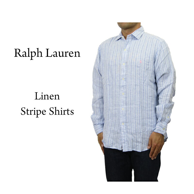 ポロ ラルフローレン オープンカラー 長袖シャツ リネン 麻 POLO Ralph Lauren Men's 