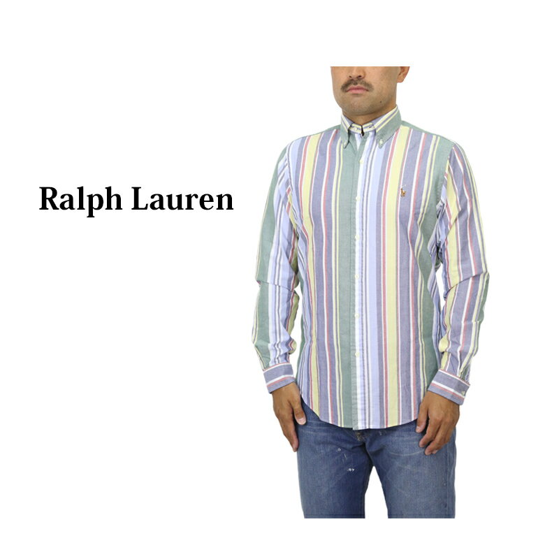 ポロ ラルフローレン 長袖 クラシックフィット マルチストライプ ボタンダウンシャツ POLO Ralph Lauren Men's Multi Stripe 