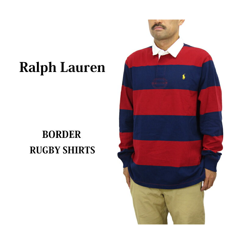 ポロ ラルフローレン メンズ カスタムスリムフィット ボーダー 長袖 ラガーシャツ POLO Ralph Lauren Men 039 s RUGBY SHIRT CUSTOM SLIM FIT (UPS)