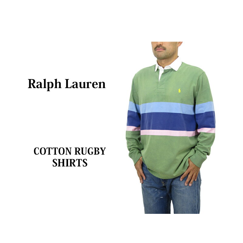 ポロ ラルフローレン ビンテージ 長袖 マルチ ラガーシャツ POLO Ralph Lauren Men's Vintage RUGBY SHIRT
