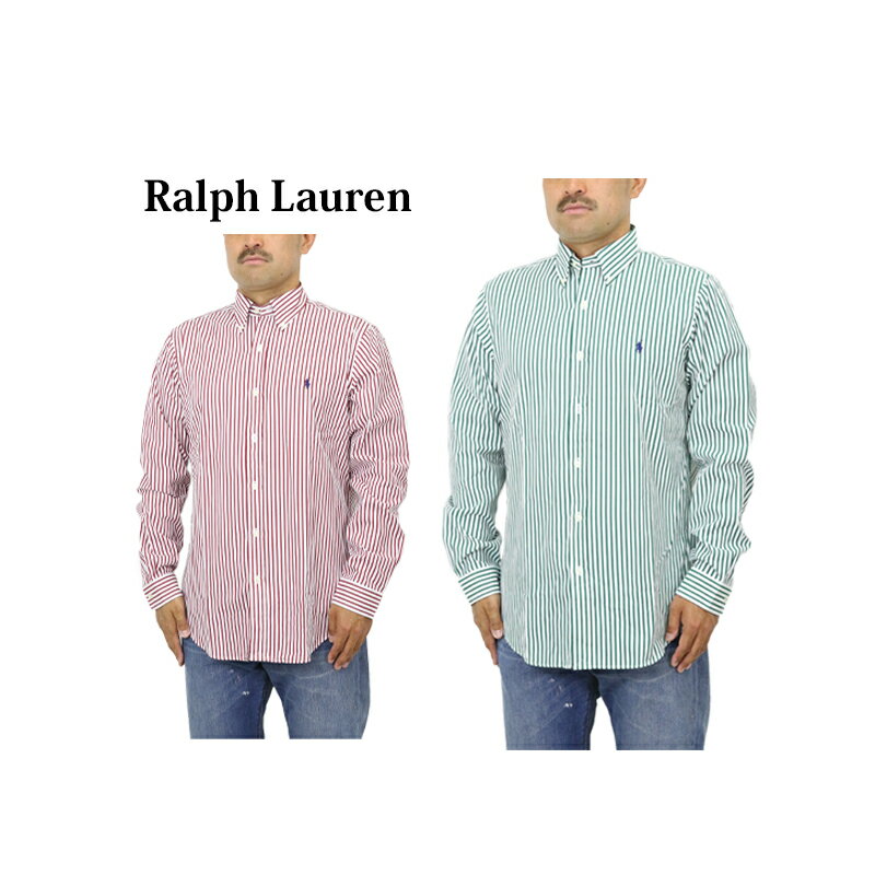 ポロ ラルフローレン メンズ クラシックフィット ストライプ ボタンダウン 長袖シャツ POLO Ralph Lauren Men's "CLASSIC FIT" Stripe B.D.Shirts US