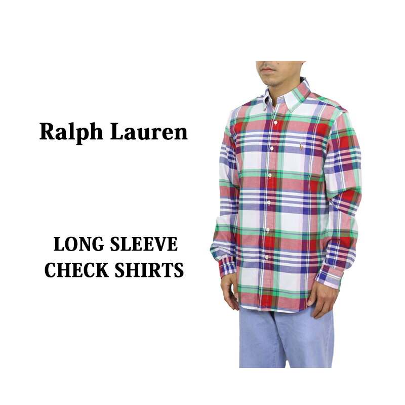 ポロ ラルフローレン メンズ クラシックフィット チェック オックスフォード ボタンダウン 長袖シャツ POLO Ralph Lauren Men's "CLASSIC FIT" Check Oxford B.D.Shirts US