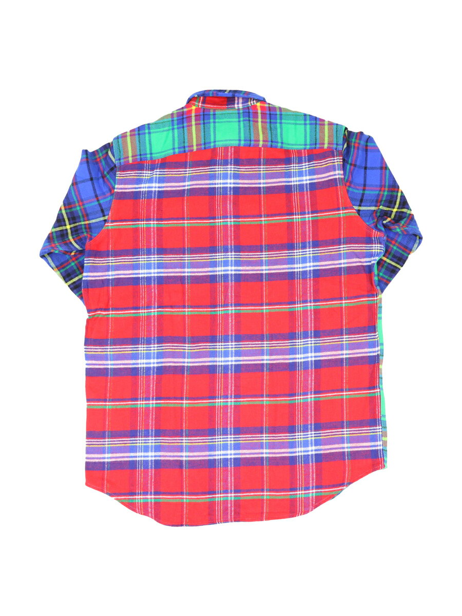 ポロ ラルフローレン メンズ クラシックフィット パネル切替 タータンチェック フランネル 長袖シャツ POLO Ralph Lauren Men's "CLASSIC FIT" Panelled Tartan Flannel Shirts US