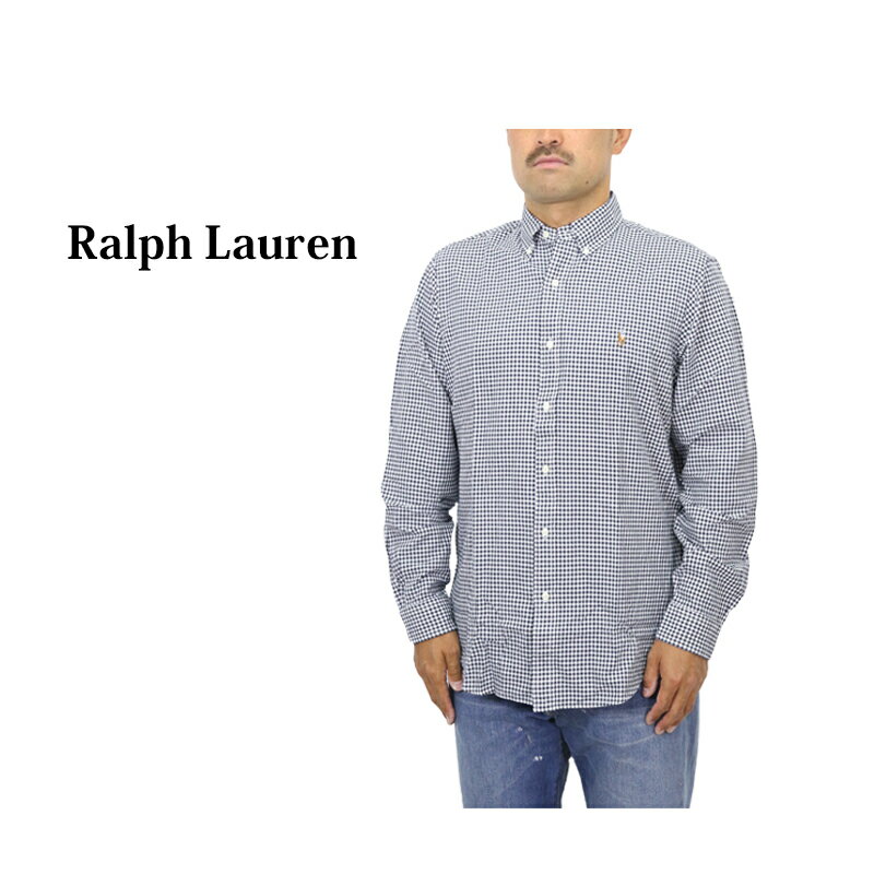 ポロ ラルフローレン メンズ クラシックフィット ギンガムチェック オックスフォード ボタンダウン 長袖シャツ POLO Ralph Lauren Men's 