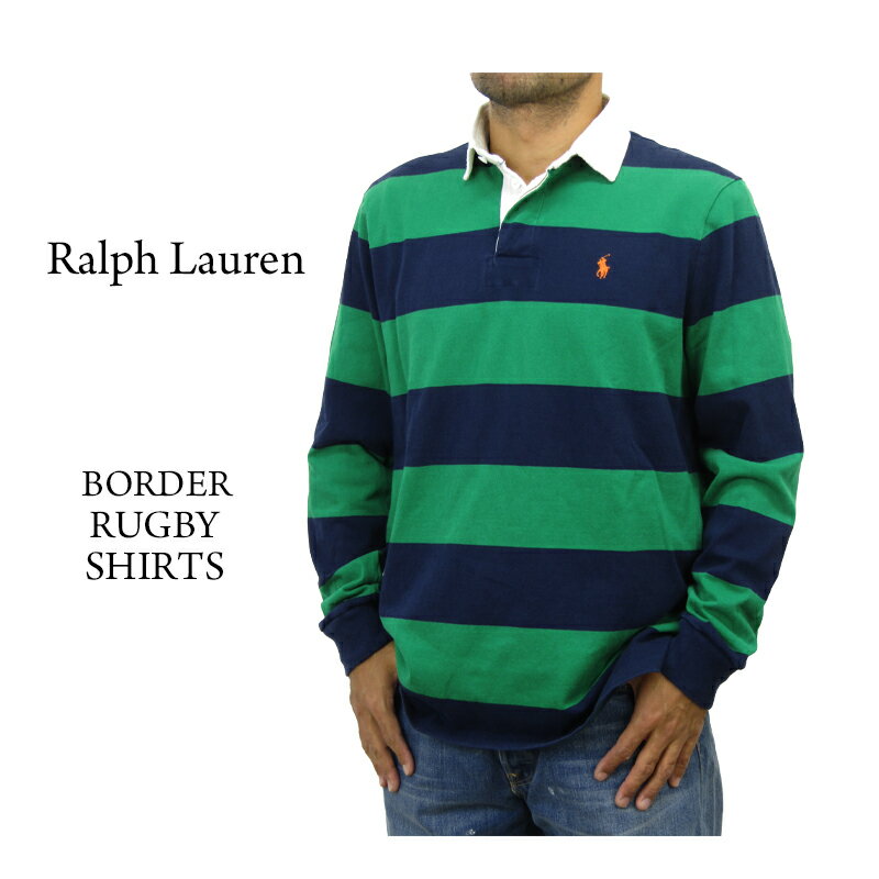 ポロ ラルフローレン メンズ クラシックフィット ボーダー 長袖 ラガーシャツ POLO Ralph Lauren Men's "CLASSIC FIT" RUGBY SHIRT US