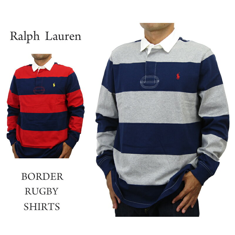 ポロ ラルフローレン カスタムスリムフィット ボーダー 長袖 ラガーシャツ POLO Ralph Lauren Men 039 s RUGBY SHIRT CUSTOM SLIM FIT