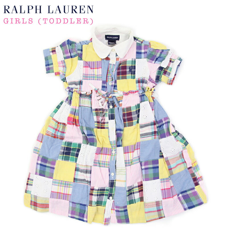 (TODDLER) Ralph Lauren Girls(2-6X) PATCHWORK ONE Piece ラルフローレン ガールズ パッチワーク ワンピース