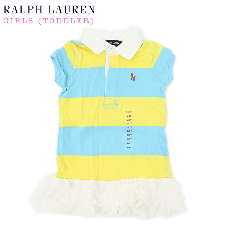 (TODDLER) Ralph Lauren Girls(2-6X) Rugger ONE Piece ラルフローレン ガールズ ポロシャツ ワンピース