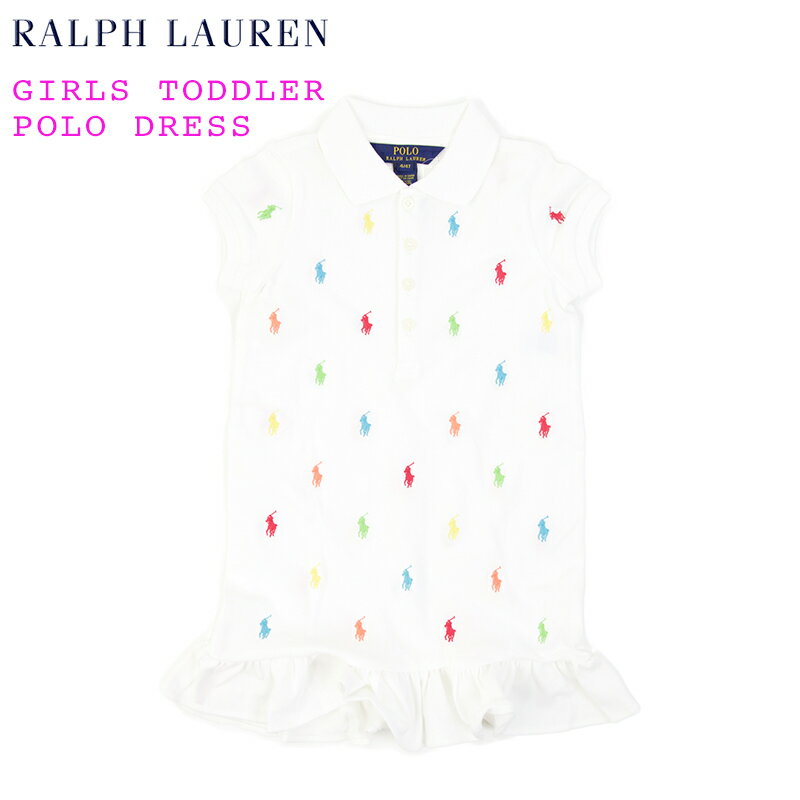 (TODDLER) Ralph Lauren Girls(2-6X) POLO ONE Piece ラルフローレン ガールズ ポロシャツ ワンピース