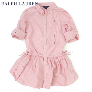 (SCHOOL) ポロ ラルフローレン US ガールズ（女の子） オックスフォード ワンピース Girls Ralph Lauren Shirt OnePiece