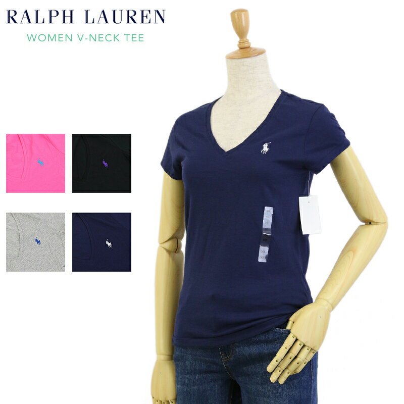 ポロ ラルフローレン レディース Vネック Tシャツ POLO Ralph Lauren Women 039 s V-Neck Tee (UPS)