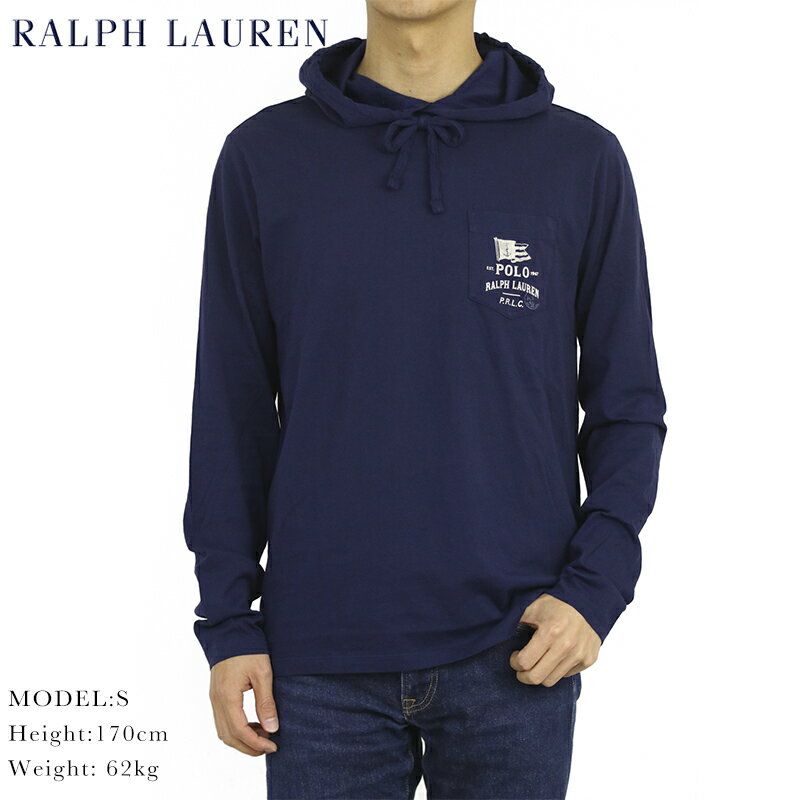 ポロ ラルフローレン メンズ フード付き 長袖Tシャツ 胸ポケット POLO Ralph Lauren Men's Hooded l/s T-shirts US