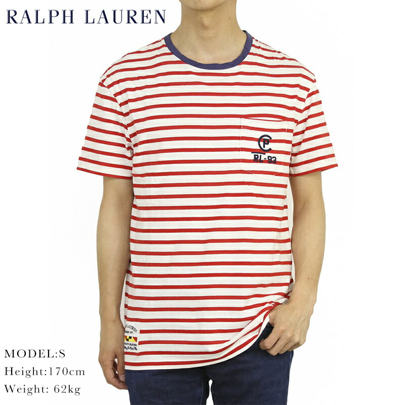 ポロ ラルフローレン RL-93 クラシックフィット ボーダー クルーネック TシャツPOLO Ralph Lauren Men 039 s CLASSIC FIT Border Crew Tee (UPS)