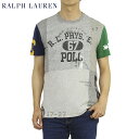 ポロ ラルフローレン プリント ビンテージ パッチワーク 半袖 Tシャツ POLO Ralph Lauren Men's Patchwork T-shirts (UPS)