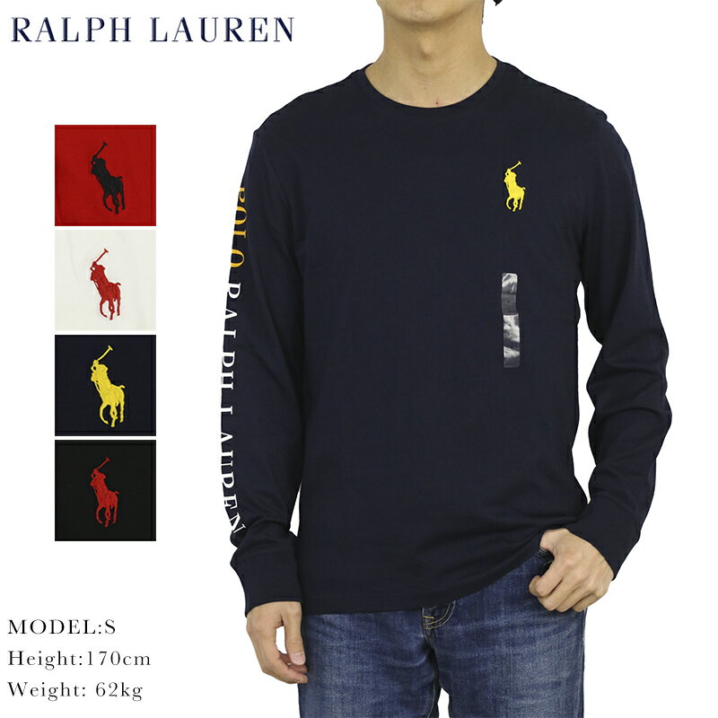 ポロ ラルフローレン メンズ ビッグポニー刺繍 長袖Tシャツ スリーブプリント POLO Ralph Lauren Men's BIG PONY T-shirts US