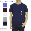 ポロ ラルフローレン メンズ 無地 鹿の子生地 クルーネック Tシャツ ワンポイント POLO Ralph Lauren Men's Crew-Neck T-shirts (UPS)