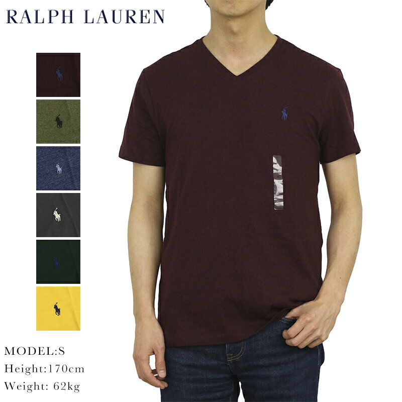 ポロ ラルフローレン メンズ 無地 Vネック Tシャツ ワンポイント POLO Ralph Lauren Men 039 s V-Neck T-shirts (UPS)