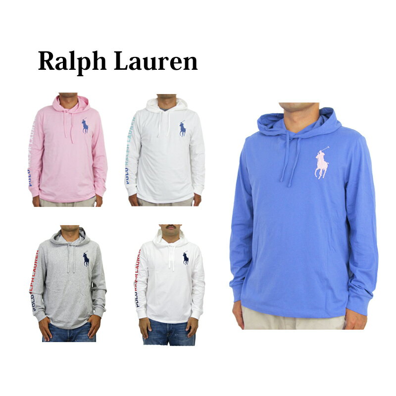 ポロ ラルフローレン メンズ ビッグポニー刺繍 フード付き 長袖Tシャツ POLO Ralph Lauren Men's Hooded l/s BIG PONY...