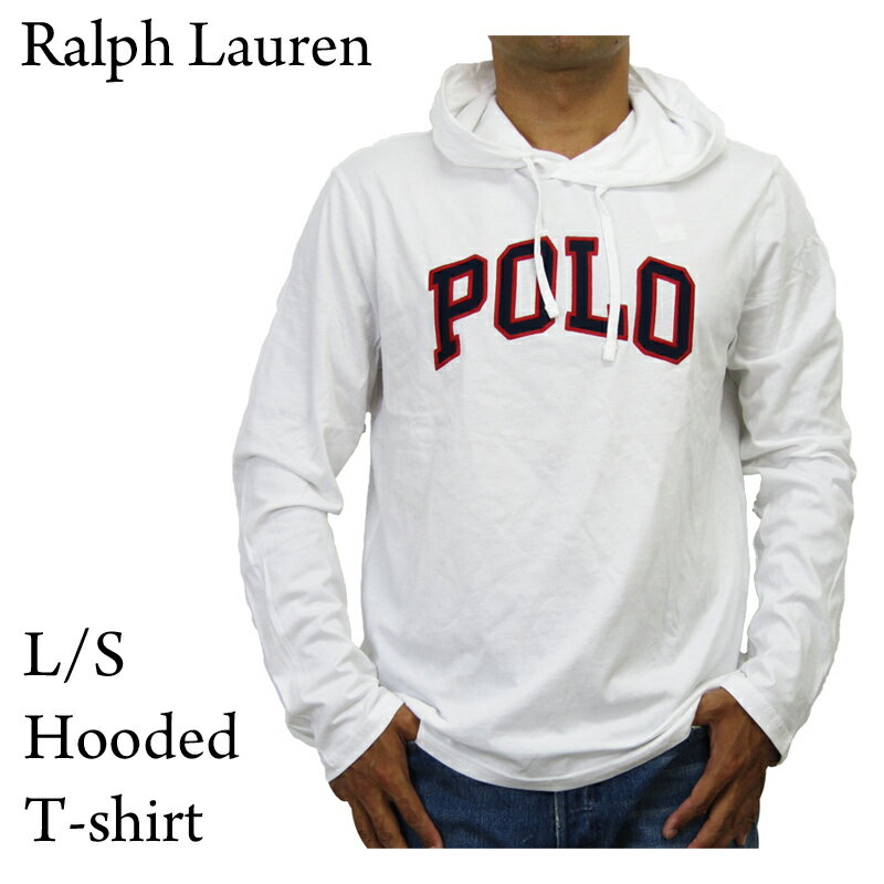 ポロ ラルフローレン メンズ ロゴ刺繍 フード付き 長袖Tシャツ 無地 POLO Ralph Lauren Men's Hooded l/s T-shirts US