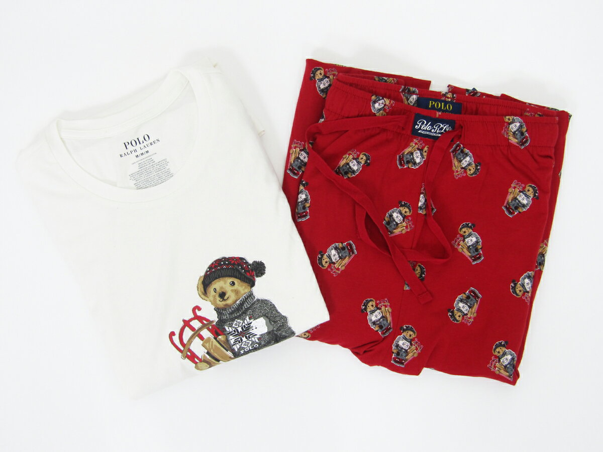 ポロ ラルフローレン メンズ ポロベアー プリント パジャマ 上下セット POLO Ralph Lauren Men's Pajama set up POLO BEAR US