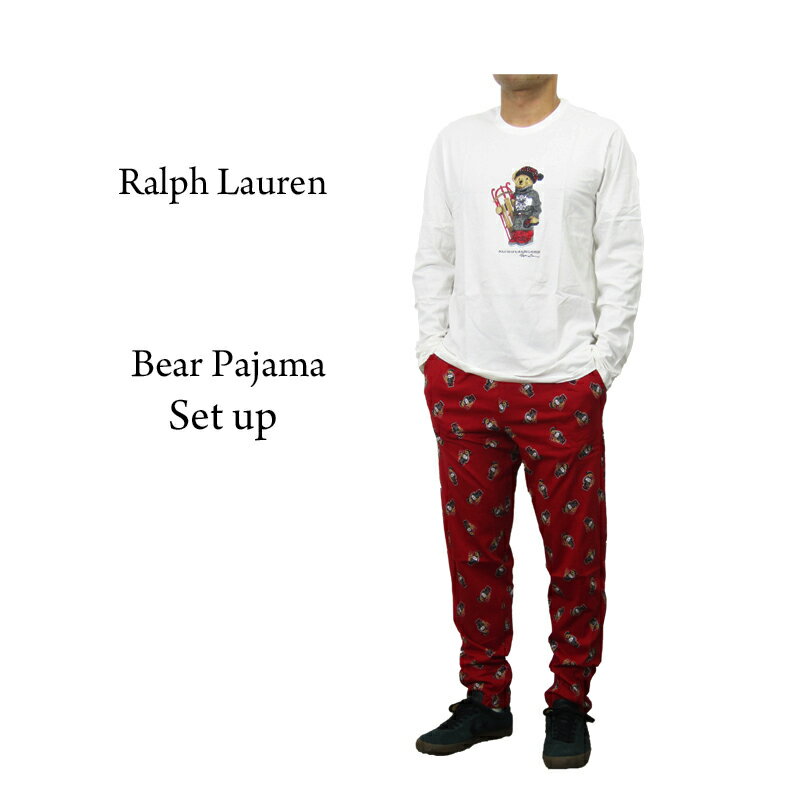 ポロ ラルフローレン メンズ ポロベアー プリント パジャマ 上下セット POLO Ralph Lauren Men's Pajama set up POLO BEAR US