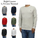 ポロ ラルフローレン メンズ 無地 ワッフルサーマル 長袖Tシャツ ワンポイント POLO Ralph Lauren Men's Waffle Thermal Crew l/s T-shirts US