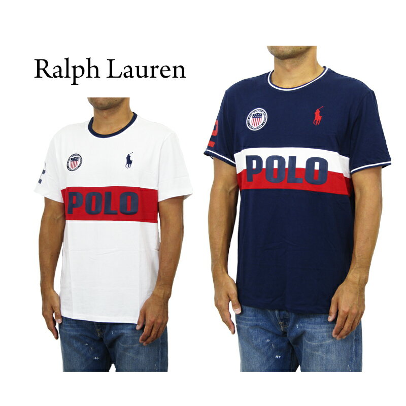 ポロ ラルフローレン メンズ ナンバリング ビッグポニー刺繍 Tシャツ POLO Ralph Lauren Men's Numbering Big Pony Crew T-shirts US (UPS)