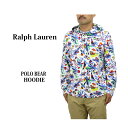 ポロ ラルフローレン メンズ 総柄 ポロベアー フード付き 長袖Tシャツ POLO Ralph Lauren Men's Hooded l/s Full Print POLO BEAR T-shirts US