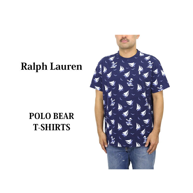 ポロ ラルフローレンメンズ クラシックフィット 総柄 マルチプリント Tシャツ POLO Ralph Lauren Men's Classic Fit Multi Print T-shirts (UPS)