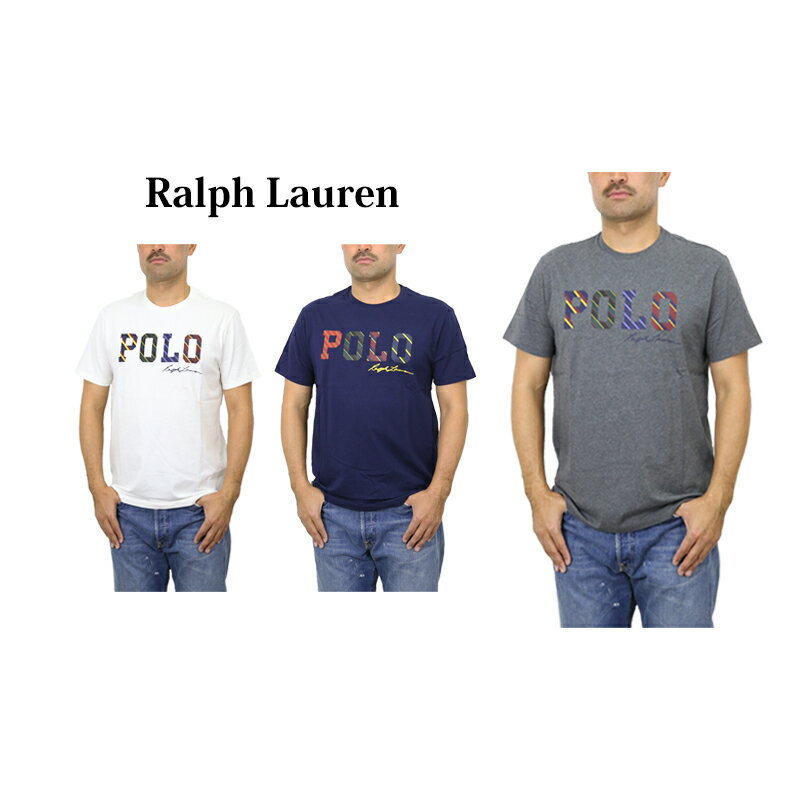 ポロ ラルフローレン メンズ ロゴ プリント Tシャツ POLO Ralph Lauren Men's Polo Logo Print Crew T-shirts US (UPS)