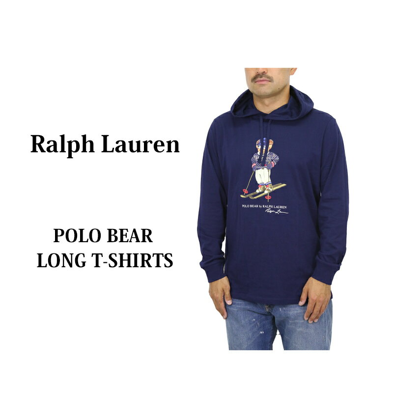 ポロ ラルフローレン メンズ ポロベアー プリント フード付き 長袖Tシャツ POLO Ralph Lauren Men 039 s Hooded l/s POLO BEAR T-shirts US