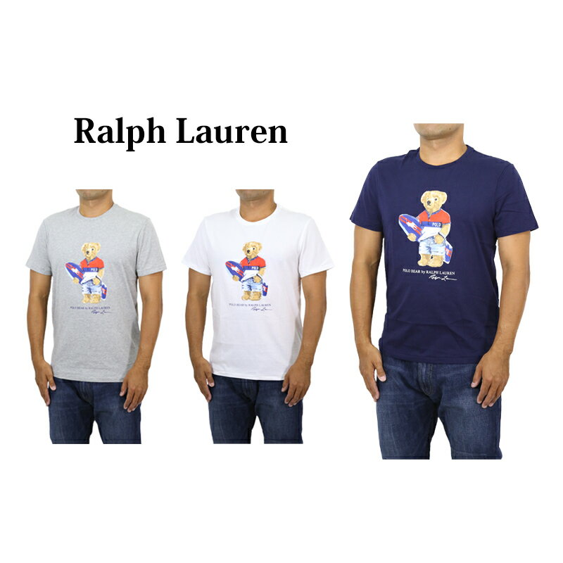 ポロ ラルフローレン メンズ カスタムスリムフィット ポロベアー プリント クルーネック Tシャツ POLO Ralph Lauren Men 039 s CUSTOM SLIM FIT POLO BEAR Crew T-shirts US (UPS)