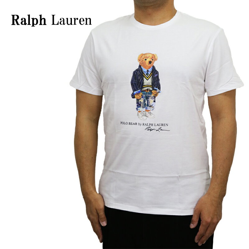 ポロ ラルフローレン メンズ カスタムスリムフィット ポロベアー プリント クルーネック Tシャツ POLO Ralph Lauren Men's CUSTOM SLIM FIT POLO BEAR Crew T-shirts US (UPS)