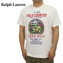 ポロ ラルフローレン メンズ クラシックフィット ビンテージ プリント ネップ クルーネック Tシャツ POLO Ralph Lauren Men's 