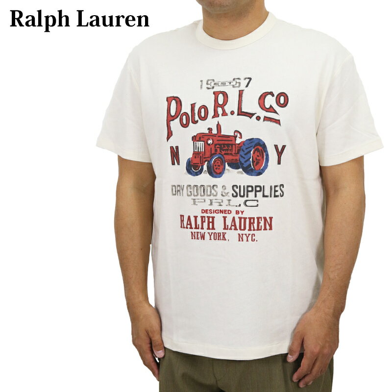 ポロ ラルフローレン メンズ クラシックフィット ビンテージ プリント ネップ クルーネック Tシャツ POLO Ralph Lauren Men's "CLASSIC FIT" Vintage Crew T-shirts US (UPS)