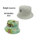 ポロ ラルフローレン リバーシブル ハット(Aloha/Beige) Polo by Ralph Lauren Reversible Hat US