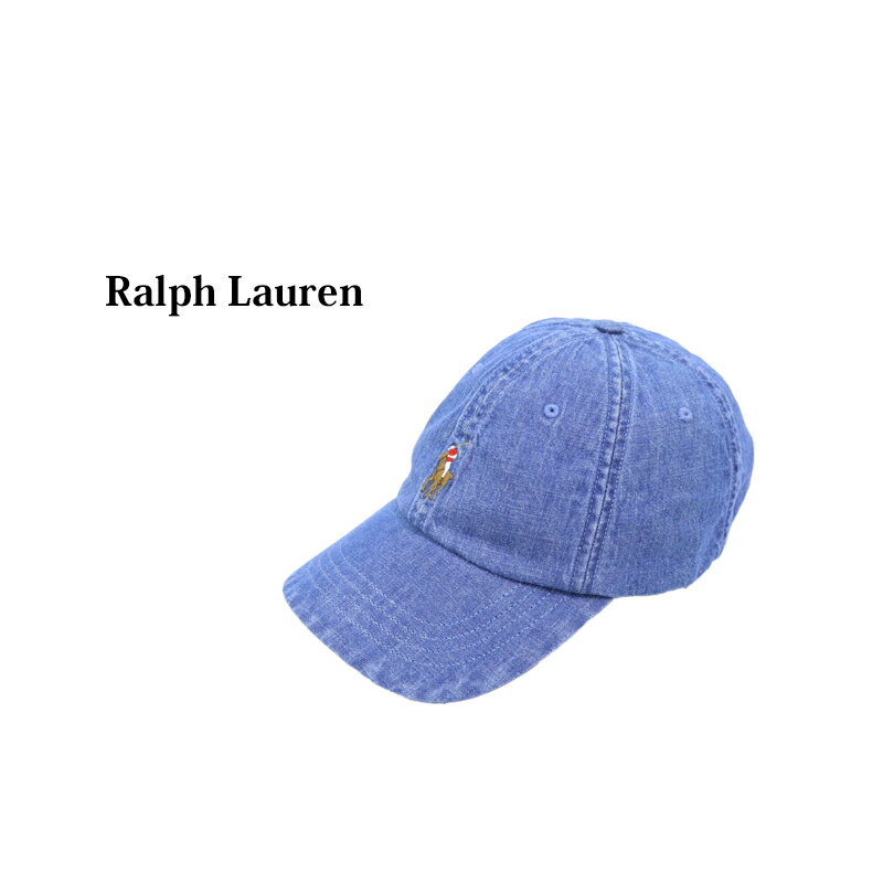 ポロ ラルフローレン デニム キャップ ワンポイント シグネチャーポニーハット Polo Ralph Lauren Denim Pony Baseball Cap US (UPS)