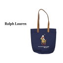 ポロ ラルフローレン ポロベアー 刺繍 コットン トートバッグ(NAVY/RIDE PONY) POLO Ralph Lauren Polo Bear Cotton Tote US