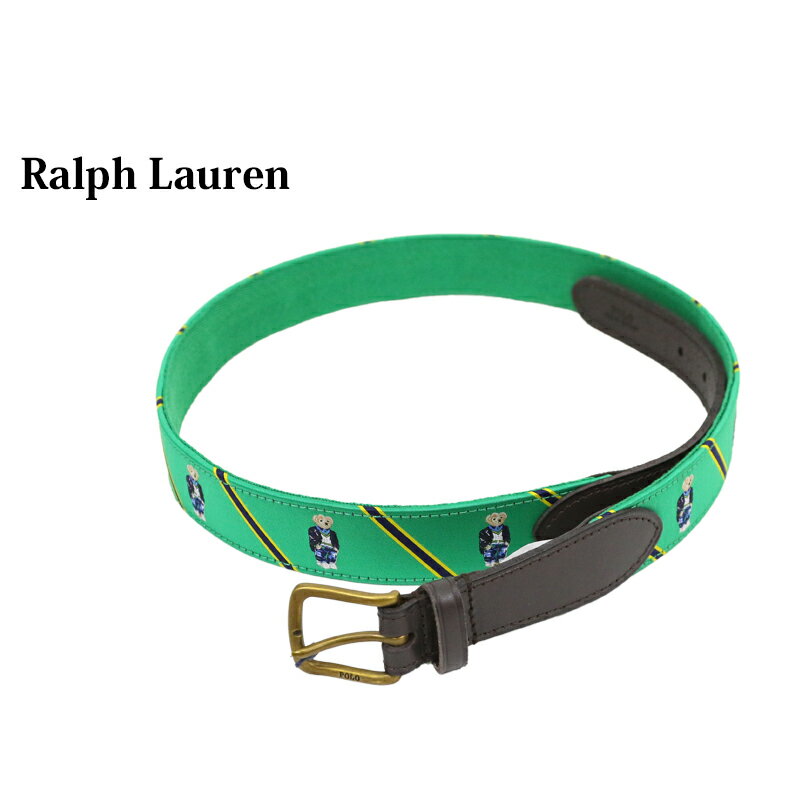 ݥ ե  ݥ٥ ܥ 쥶٥ POLO Ralph Lauren Polo Bear Leather Belt US