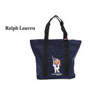 | t[ |xA[ hJ Wbvgbv g[gobO (NAVY) POLO Ralph Lauren Polo Bear Zip Tote Bag US