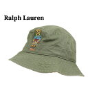 | t[ |xA[hJ Rbg oPbg nbg POLO Ralph Lauren POLO BEAR Bucket Hat US(GREEN/TURQ JKT)