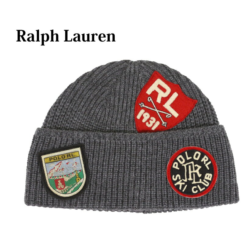 ポロラルフローレン ニット帽 メンズ ポロ ラルフローレン ワッペン付き アクリル ニットキャップ (003/SKI CLUB) Polo Ralph Lauren Multi Patches Acrylic Watch Cap US ニット帽 (UPS)