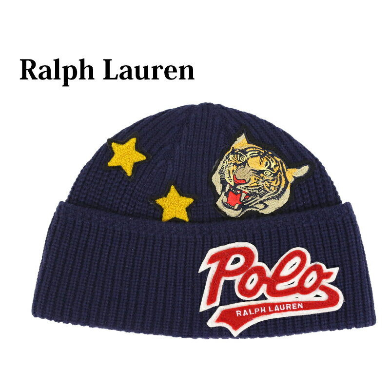 ポロラルフローレン ニット帽 メンズ ポロ ラルフローレン ワッペン付き アクリル ニットキャップ (433/FOOTBALL LOGO) Polo Ralph Lauren Multi Patches Acrylic Watch Cap US ニット帽 (UPS)