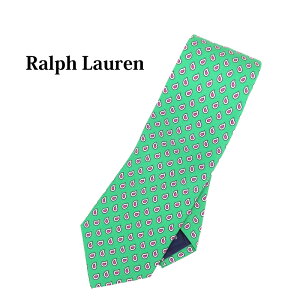 ݥ ե 륯 ͥ ڥ꡼ץ POLO by Ralph Lauren Silk Tear Print Necktie (GREEN) US