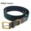 ポロ ラルフローレン メンズ タータンチェック リボンベルト POLO Ralph Lauren Men's Tartan Ribbon Belt US (UPS)